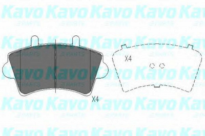 KAVO PARTS kbp6563 -  Комплект тормозных колодок, дисковый тормоз